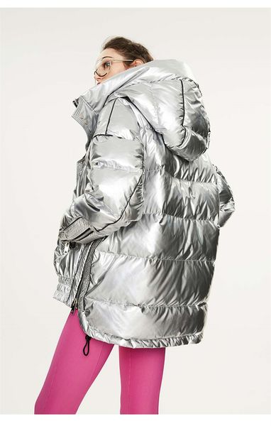 

winter womens designer down jacket outdoor leisure sports white duck windbreak waterproof light parkas keep warm fashion coat hooded capsule, Black