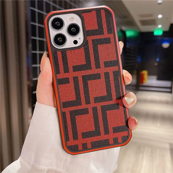 

New Designer Phone Cases Iphone 14 Case For Iphone 13 12 11 14pro 14plus Promax Mini Xsmax Pro Xr X 7p 8p Leather Cell Phonecase, Red