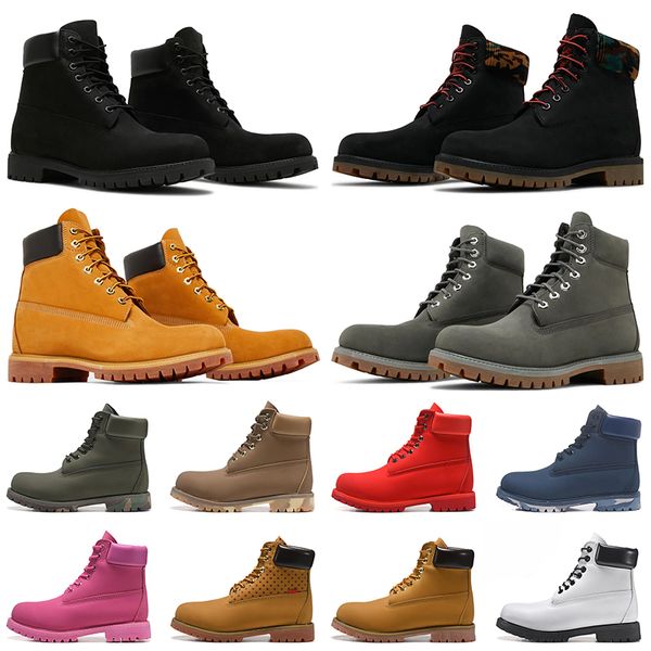 

winter boot designer platform boots ankle mens womens martin shoes for cowboy yellow red blue black pink hiking size 36-45