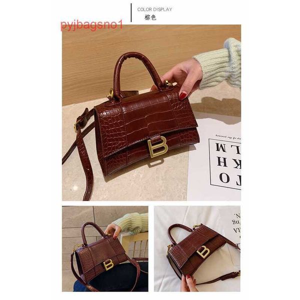 

hourglass bag balencig shoulder bags online shop crocodile pattern bag female trend letter personality versati