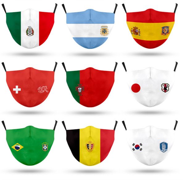 

2022 new qatar world cup mask football ice silk european cup portugal fans thin breathable sunscreen dust washable