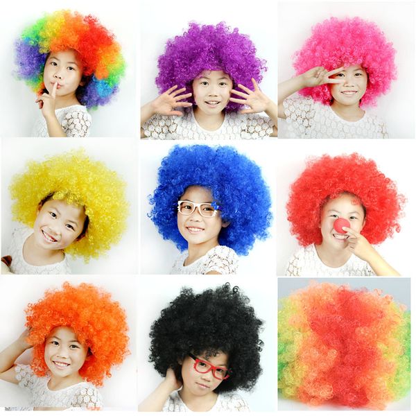 

upgraded colorful big afro wig fan head cover fluffy short curly funny monster activity props vacuum pumping, Black