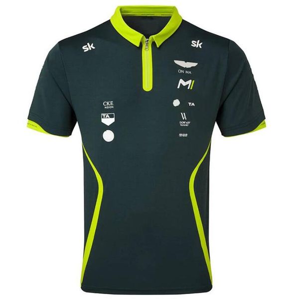 

2021 season team lapel polo shirt f1 racing suit short sleeve t-shirt car logo overalls223b