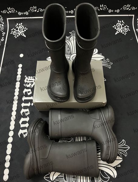 

boots women designer boot croc boots rain rubber winter rainboots platform ankle slip-on half pink black green focalistic outdoor luxury siz
