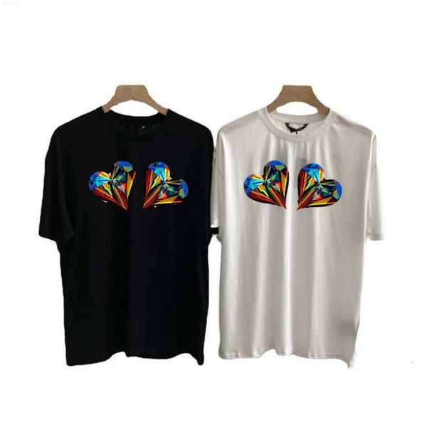 

high version palm series mens t shirt pa clothing letter angels short sleeve tide brand with spring and summer the same casual all-match loo, White;black