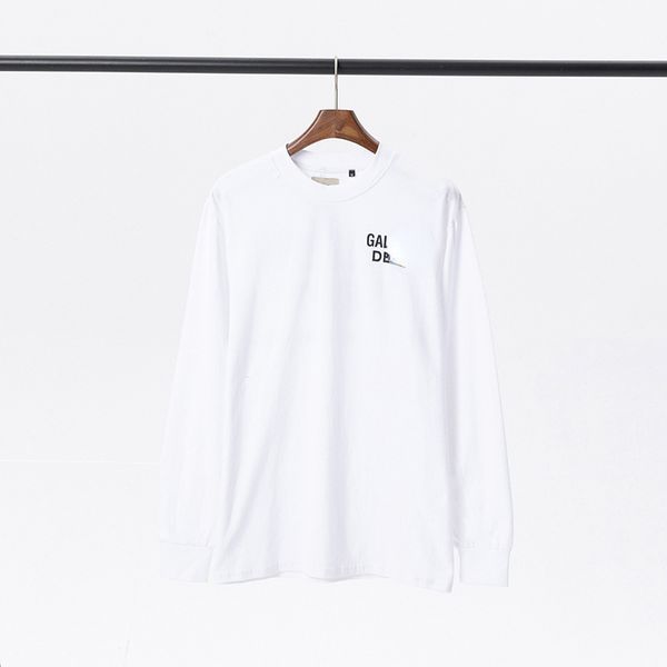 

long sleeved t shirts loose letter printing hip-hop crew neck couple, White;black