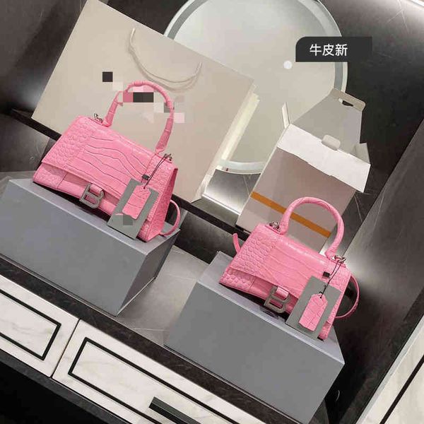 

balenciga handbag 22s designer home b pure cowhide hourglass crocodile classic versatile one shoulder messenge