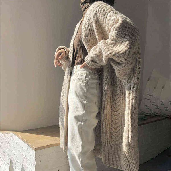 

women's sweaters 2022 solid women twist knitted vests long sleeve loose mid length knittwear casual sweater vest female thin jacket ves, White;black