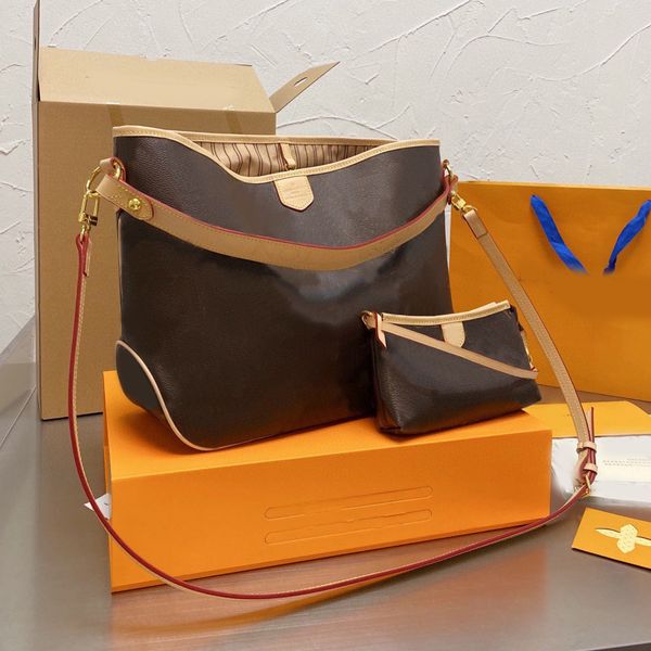 

luxury designer bag shoulder handbags l quality high fashion women wallets clutch crossbody cowhide printed shopping mother child bags ladie