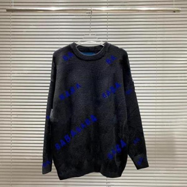 

designer sweaters women designer mens sweater men woman knit jumper crew neck fall letter long sleeve clothes pullover casual loose knitwear, White;black