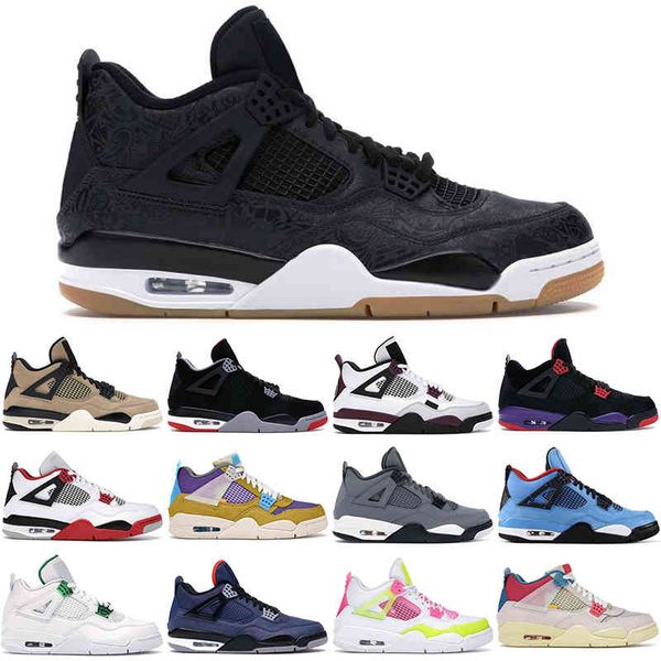 

basketball shoes mens trainers sneakers classic pure money cool grey royalty university red union guava lemon thunder men 4s 4 size usfzzq