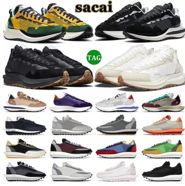 

20color vaporwaffle ld waffle ldv running shoes men women black white nylon sail gum cool grey bright citron pine green blue multi mens trai