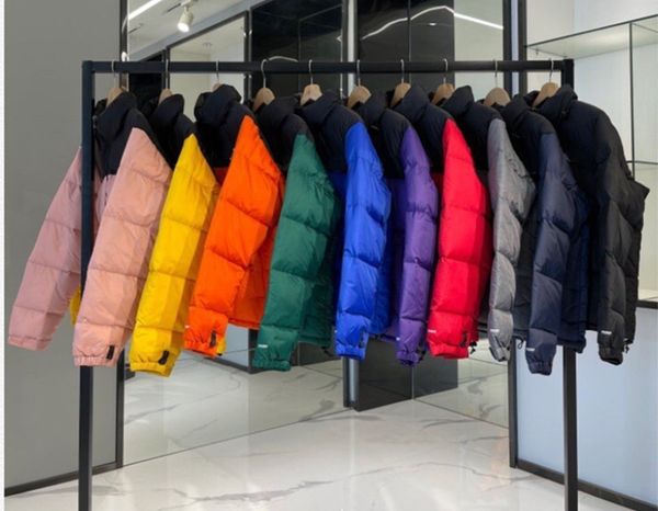 

puffer down jacket parka winter designer men man jackets womens coat correct version black 2xl zipper pocket stand collar hooded winterjacke