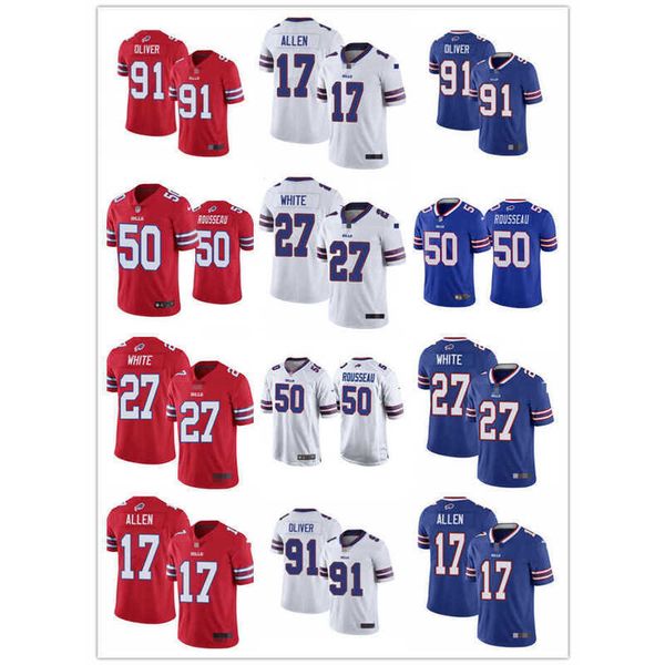 

mens jersey men women youth buffalo''bills''27 tre'davious white 17 josh allen 91 ed''oliver 50 gregory r