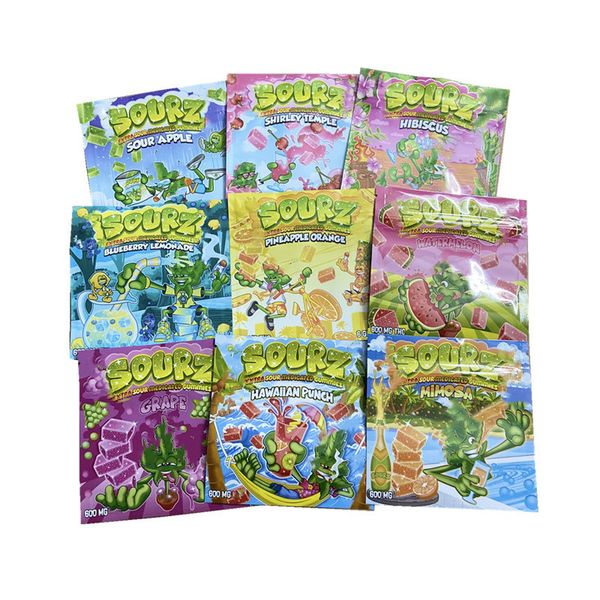 

rtq4 packaging bags 600mg stoner patch packing bag gummies sourz candy sour gummy edibles bags grape strawberry cherry 500mg mylar package