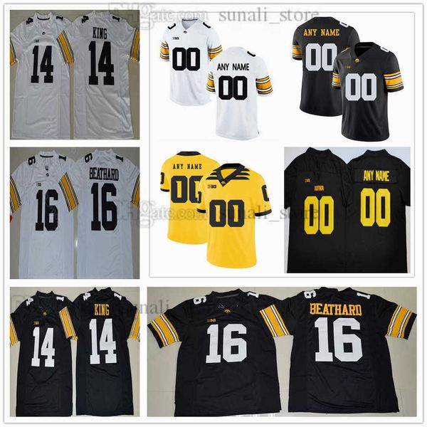 

iowa hawkeyes ncaa college 14 desmond king jerseys 16 cj beathard 94 adrian clayborn 35 barrington wade 12 brandon smith 2 deuce hogan 46 ge, Black