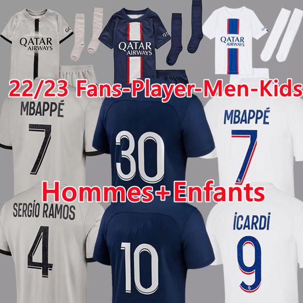 

mbappe 7 hakimi 30 10 fans player 22 23 soccer jersey sergio ramos psgs maillots de football shirt 2022 2023 marquinhos verratti hakimi men, Black;yellow