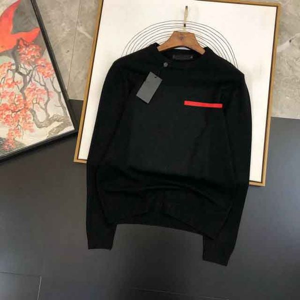 

casual knitted jumpers sweaters men letter icon designer sweatshirts autumn winter knit sweater, White;black