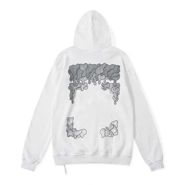 

men's fashion luxury jackets sweatshirts brand offs pullover hoodies designer women sweater men arrow cross letter print hoodie trend, Black;brown
