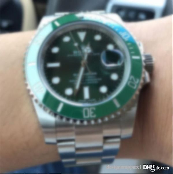 

aaa 3a rolex brand band 40mm men watches with original green boxes rolexwatch w1, Black;brown