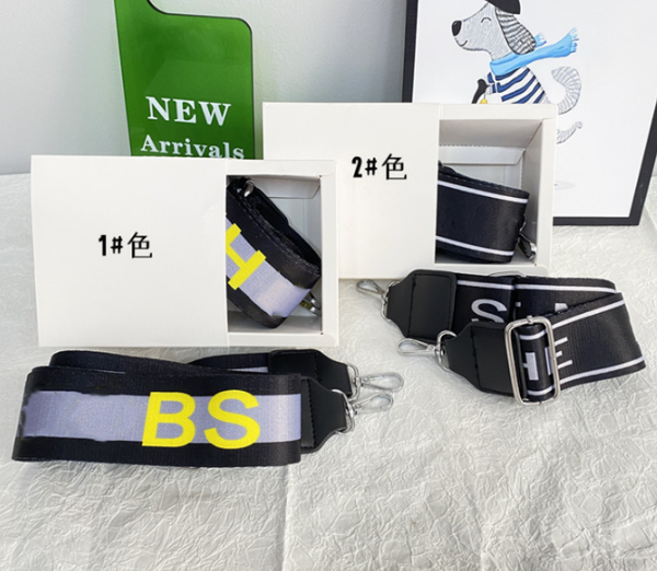 

purse accessories duplex printing wide shoulder strap boutique women's bag shoulder strap universal bag strap ribbon, Black