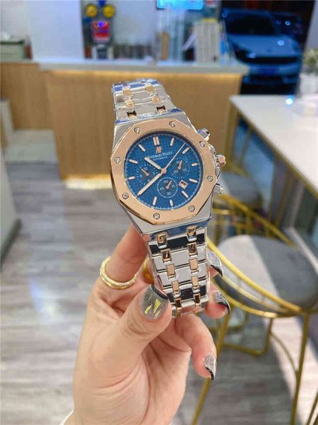 

a p luxury apf zf 3126 1v1apf zf nf bf n c a ps ladies watch formal men's stainless steel clock sports waterproof quartz montre femme, Slivery;brown
