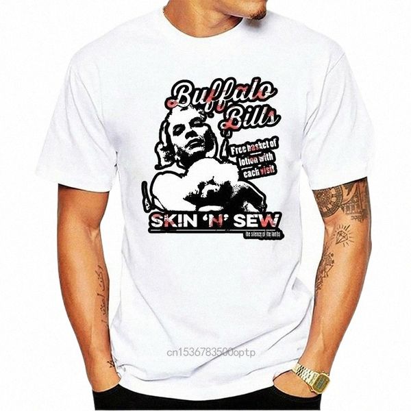 

women's t-shirt silence of the lambs skinsew black 14pj#, White