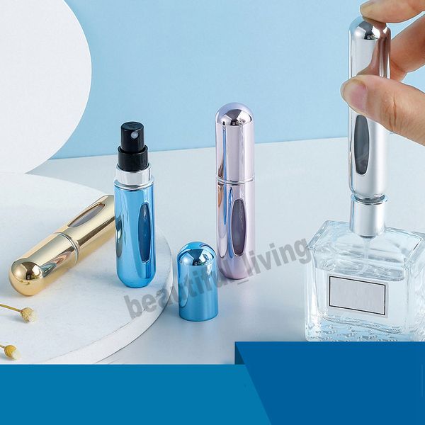 

5ml portable mini refillable perfume bottle spray scent pump empty cosmetic containers atomizer bottle travel tool vtmhp1962