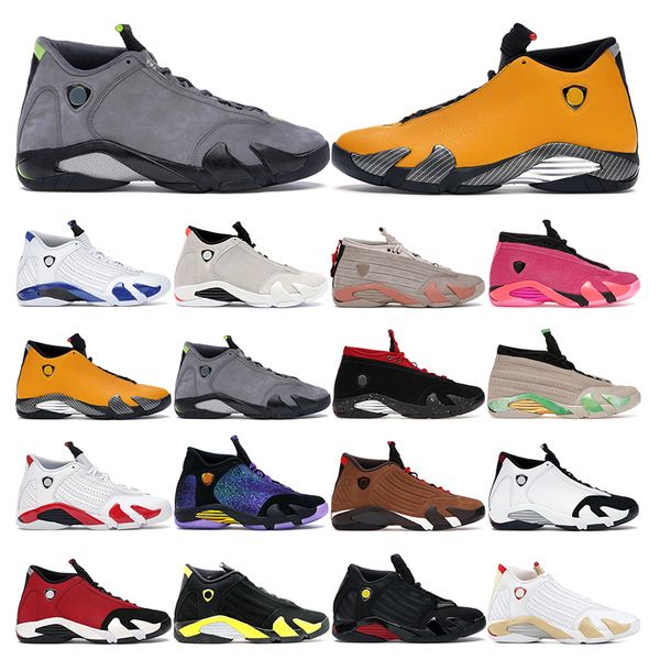 

mens trainers basketball shoes 14s doernbecher fortune white hyper royal gym red university gold black toe desert sand mens sports sneakers