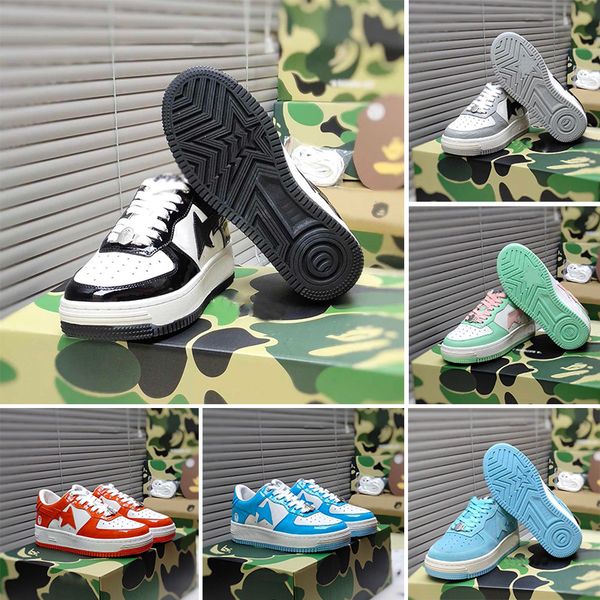 

designer casual shoes monkey shape sneakers bapestas sta star mens sneaker bathing ape camouflage medicom toy camo trainers with box