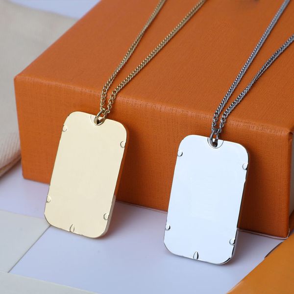 

designer necklace men women pendant necklaces fashion chains pendants necklaces silver gold color jewerlry accessories
