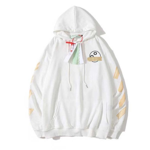 

men's classic luxury jackets sweatshirts brand offs pullover hoodies designer women sweater men arrow cross letter print hoodie trend, Black;brown