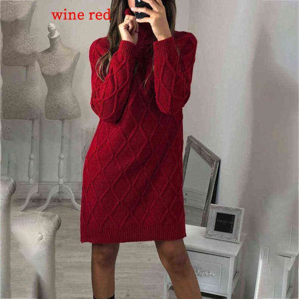 

women's sweaters 2022 elegant solid knitted mini dress women autumn winter long sleeve warm sweater dress sweater ladies jumper female, White;black