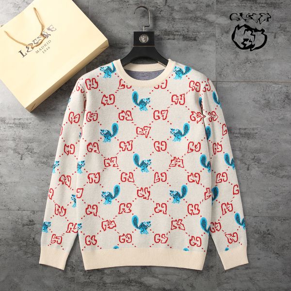 

designers sweaters mens womens pullover fashion classic round neck long sleeve sweater #142, White;black