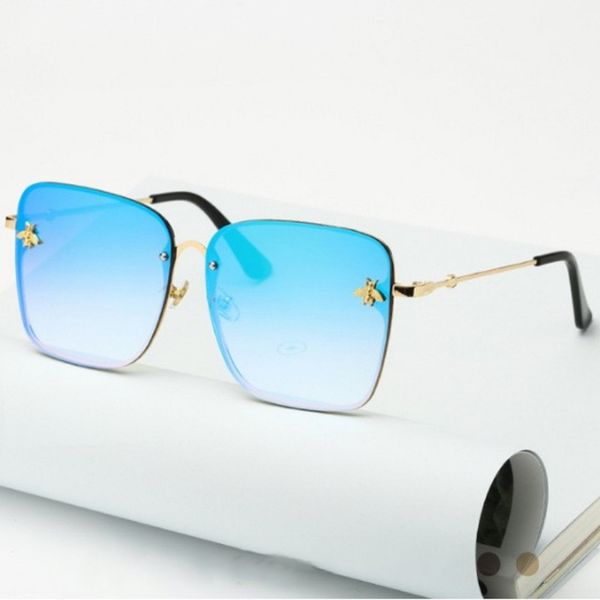 

2022 sunglasses little bee contact oversized size frame multiple color resin lenses optional mens womens driving fashion casual beach fishin, White;black