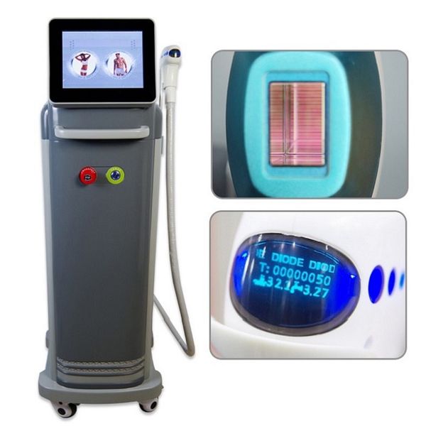 

760nm 805nm 1066nm laser permanent rapid hair removal 3 wavelength salon use beauty equipment with ce approval, Black