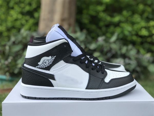 

shoes jumpman 1 1s mid invert split black white dr0501-101 designer sports sneakers