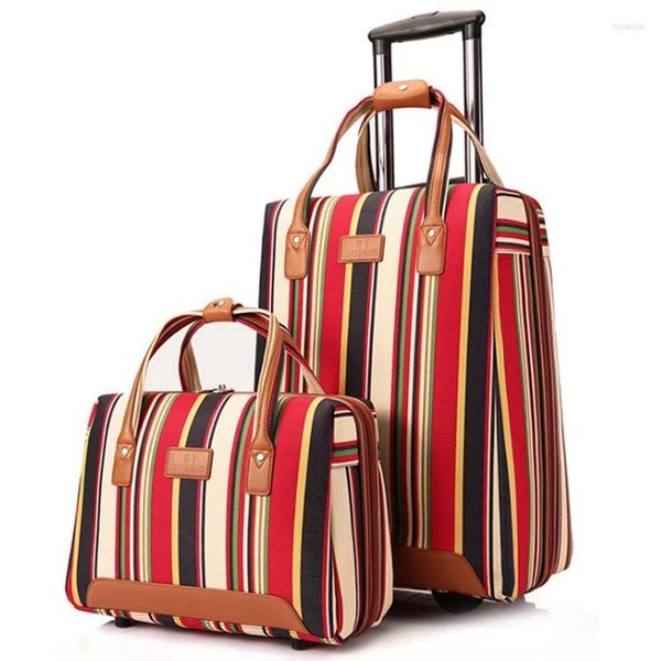 

suitcases graspdream oxford rolling luggage set spinner women men brand suitcase wheels stripe carry on 20 inch travel bags