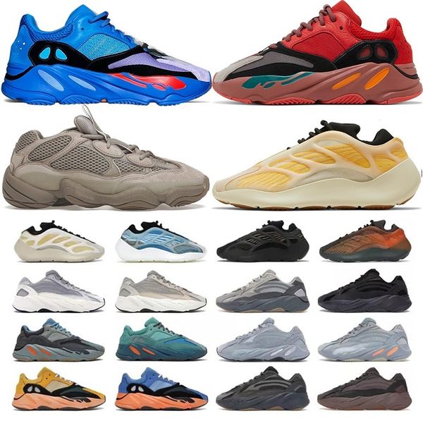 

men women dress shoes luxury brand mono safflower hi-res blue wave wash orange taupe light bone yeezies runners sneaker kanyes outdoor train, Black
