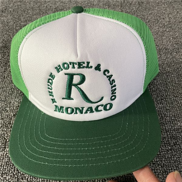 

patchwork green mesh baseball cap men women embroidery outdoor adjustable, Blue;gray