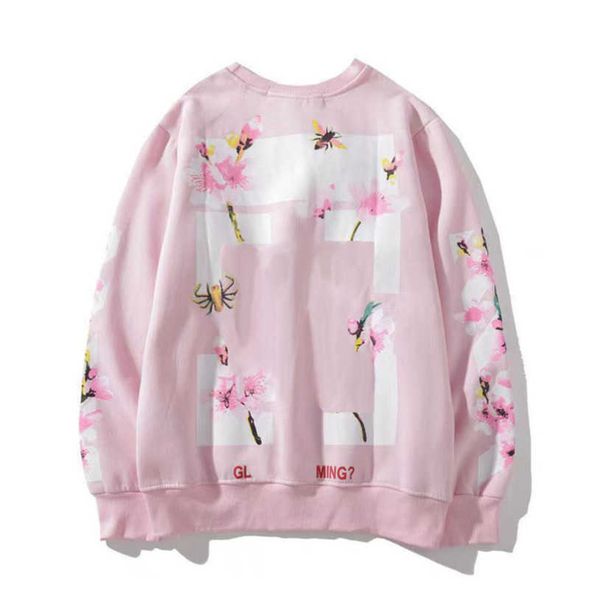 

luxury women's classic sweatshirts brand offs pullover shirts men arrow letter print black white hoodies fashion women o-neck sweater