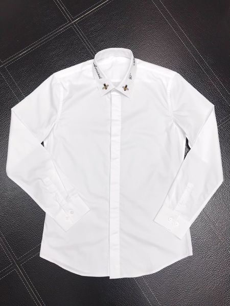 

men's dress shirt slim fit flex collar stretch pint brand clothing men long sleeve dress shirts hip hop style quality cotton 12507, White;black