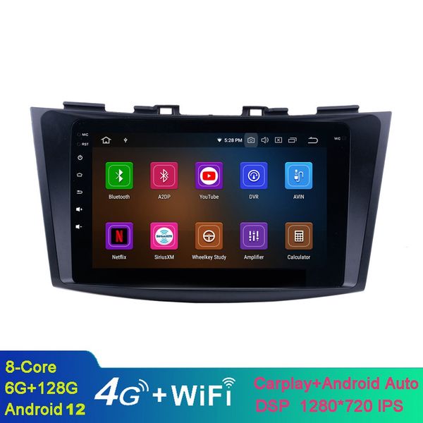 

8 inch android car video stereo player for suzuki swift 2011-2013 with bluetooth gps navigation wifi support dvr swc
