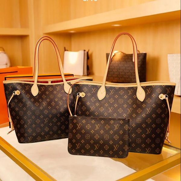 

2pcs women bags handbags ladies designer composite bags lady clutch bag shoulder tote female purse wallet handbag
