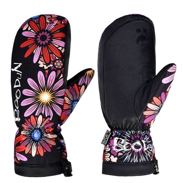 

ski gloves professional snowboarding ski gloves waterproof women men winter warm snow mittens 30 degree skiing snowmobile skull girl 220922