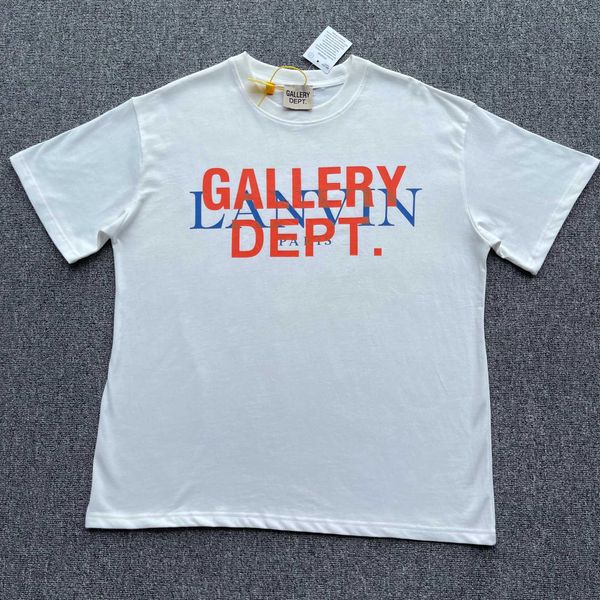

fashion galleryes casual t shirts cobrand tee letters blue qualified print overlap speckle short sleeve, White;black