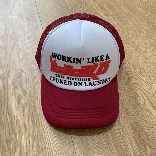 

ian ball caps connor sicko trucker hat adjustable american men women hip hop vintage truck baseball cap atlanta limited skateboard sun31, Blue;gray