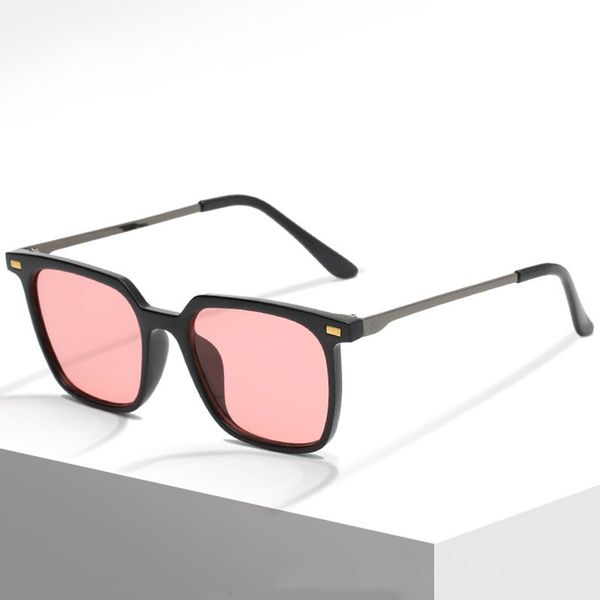 

2022 sunglasses square korean version of the fashion marine sheet rice nail men and women ins retro eyeglasses designer matching driving bea, White;black