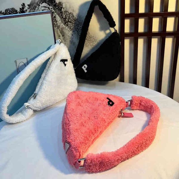 

evening bags prabag totes the tote bag corduroy triangle designer bags women winter underarm bag shoulders-bag crossbody fashion handbag la