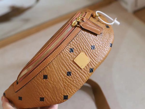 

m printed waist bags men and women large capacity diagonal pocket breast bag 1040